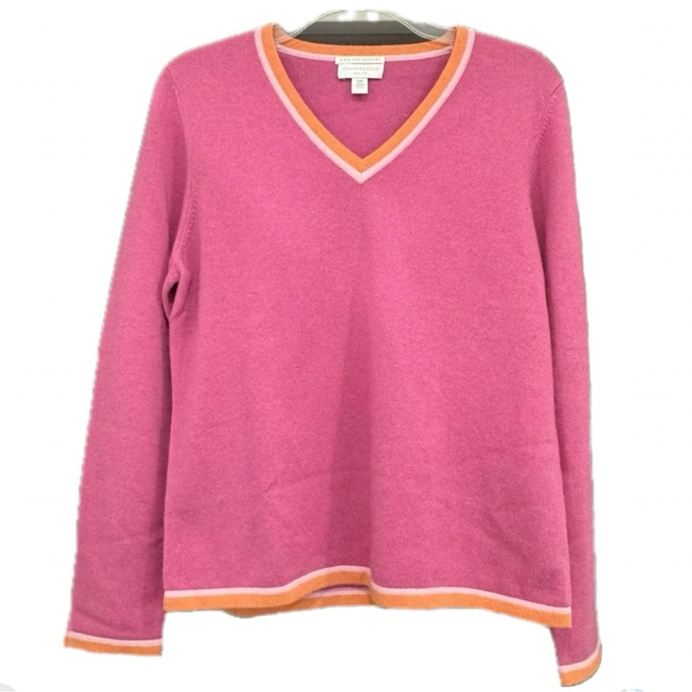Charter Club Pink and Orange Sweater | MP